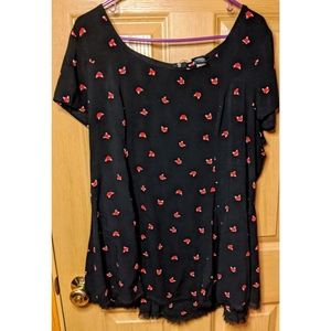 Torrid distressed fox shirt 1
